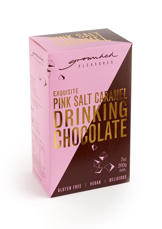 Vegan Pink Salt Caramel Drinking Chocolate