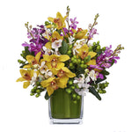 Orchid Berry Delight Cube Vase