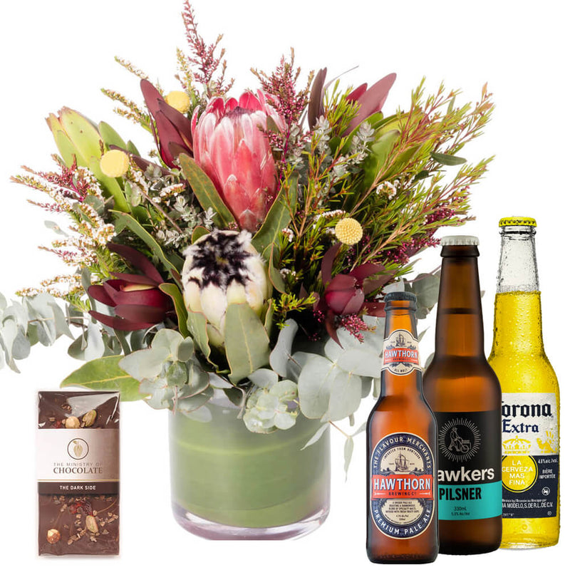 Man Flowers Floral Gift Pack