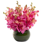 Pink Vanda Orchid Fishbowl