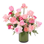 Dancing Pink Roses Vase