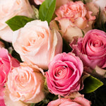 Soft Coloured Roses Vase