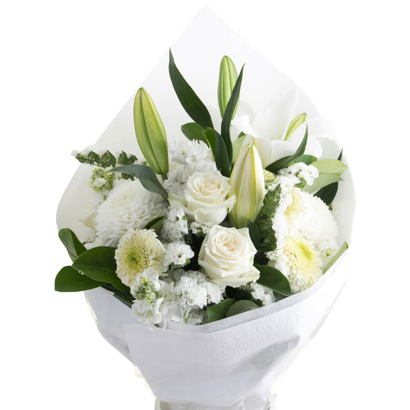 bloom'd Pure White Bouquet