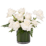 Dancing White Roses Vase